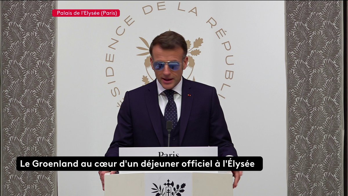 🔴 🗣 "Nous sommes profondément attachés aux principes de souveraineté et d'intégrité territoriale avec tous nos partenaires de l'UE", affirme Emmanuel Macron, lors de la visite de la Première ministre du Danemark et du Premier ministre Groenlandais. #canal16