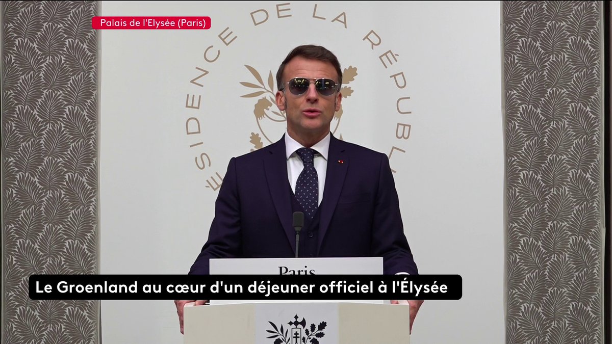 🔴 🗣 "Nous partageons la nécessité de renforcer notre posture de défense dans l'Arctique", déclare Emmanuel Macron, lors de la visite de la Première ministre danoise et du Premier ministre groenlandais. #Canal16