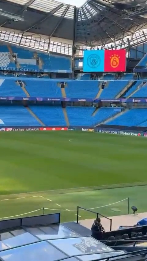 🏟️ Manchester City-Galatasaray maçı günü Etihad Stadyumu.