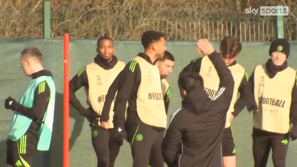 🍀 Marcelo Saracchi and Kelechi Iheanacho were among those at Celtic training earlier as the team prepare for tomorrow's must-win Europa League game against Utrecht ⤵️