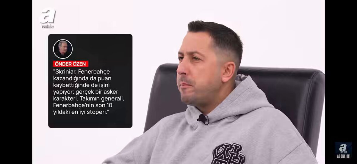 Erdem Akbaş: Milan, Skriniar'a teklif yaptı. Skriniar düşünmeden bu teklifi reddetti. Tam bir kaptan gibi davranıyor. Takımı sahiplenişi muazzam seviyede.