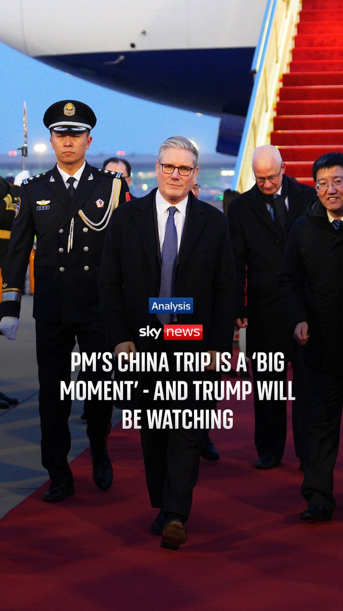 Sir Keir Starmer's trip to China is a "big moment" for UK-China relations - and Donald Trump will be watching too, says Sky's Beth Rigby. Watch the full analysis ⬇️ Read more from Sky's political editor 👉