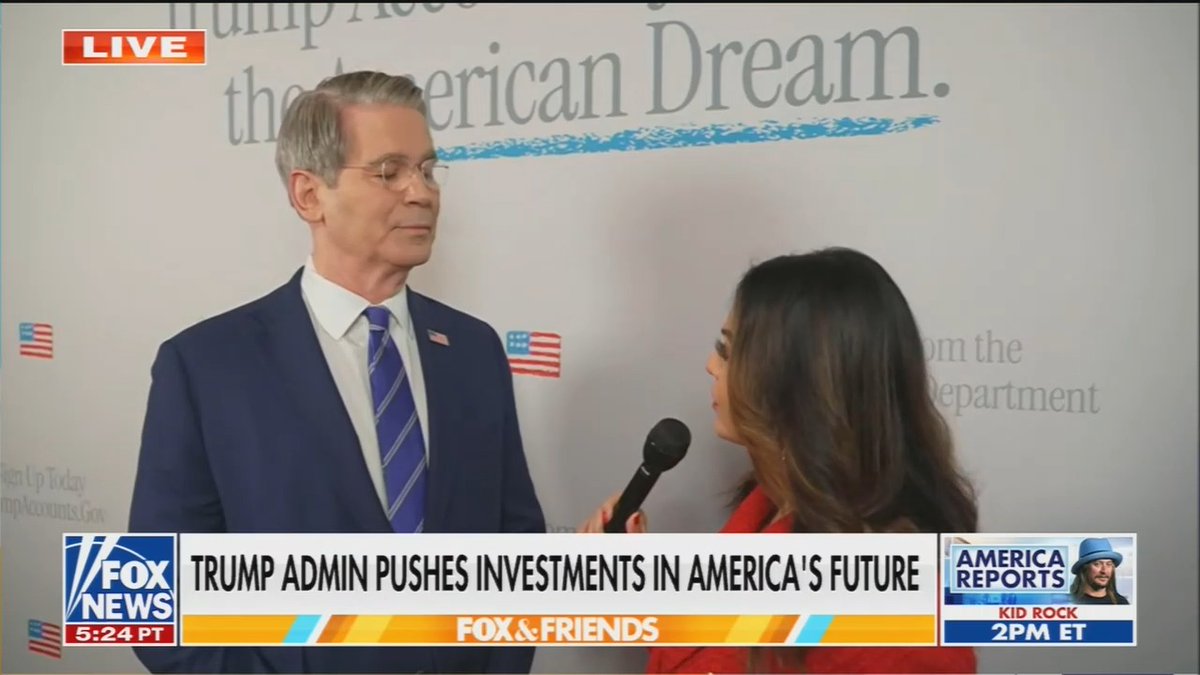 Fox: Consumer confidence is low right now. Bessent: In my private investment career of 35 years, I would always be skeptical of the numbers... Job growth is strong