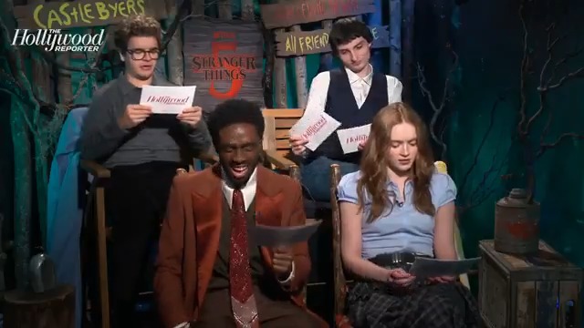 The cast reacting to Season 5 theories and lying through their teeth.