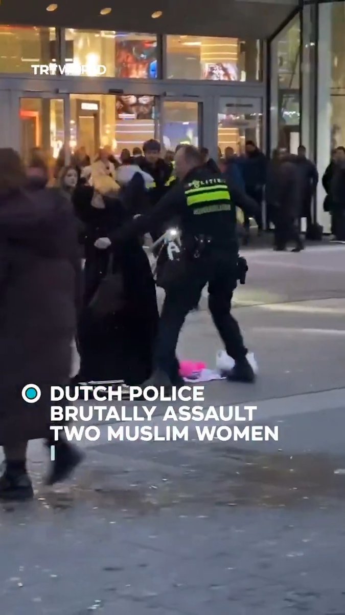 Dutch police assaulted two muslim women, hitting one with baton and kicking the other in the stomach outside a shopping center in Utrecht on January 26