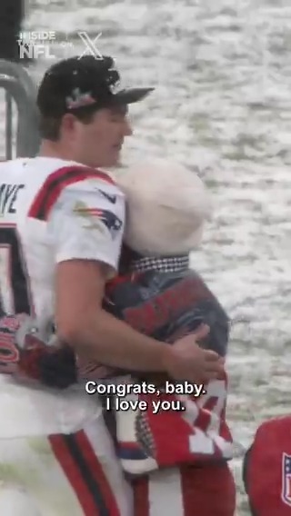 .Drake Maye got to celebrate an AFC title with the person who has always been by his side, his wife Ann Michael 🫶 Inside the NFL NFL Playoffs Mic'd Up on X