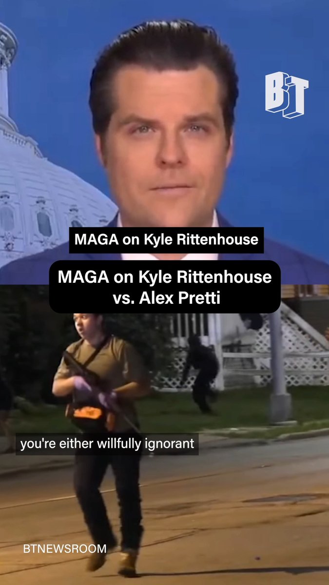 Just a few years ago, MAGA came out in full force in defense of Kyle Rittenhouse. Suddenly, those same people no longer believe in the Second Amendment with the CBP killing of Alex Pretti.