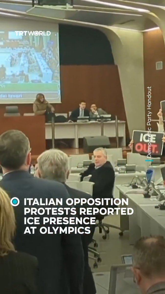 Italian politicians are now protesting the reports of ICE Nazis coming to the Winter Olympics in Milan 🔥