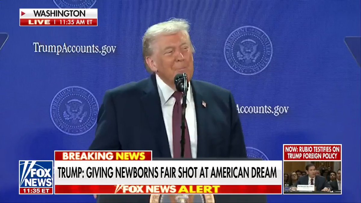 NEW: President Trump reveals Nicki Minaj is pouring hundreds of thousands of dollars into "Trump Accounts."