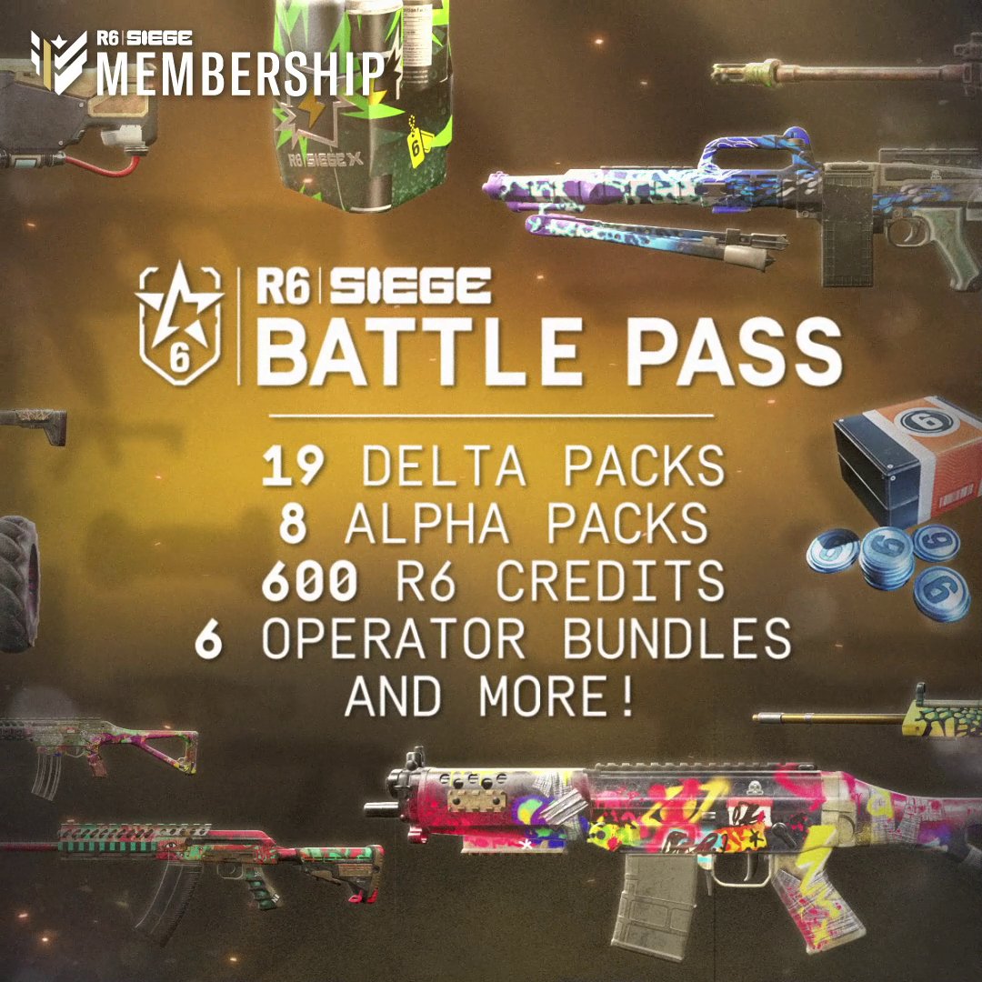 🚨 New Membership Drop 🚨Get premium Battle Pass access and member-exclusive skins 🔥#rainbowsixsiege #membership