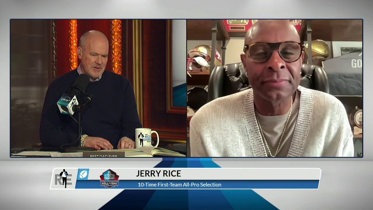 "Should be a no-brainer. ... I think he deserves to be in the Hall of Fame." Jerry Rice reacts to Bill Belichick not being a first-ballot Hall of Fame selection. (via Rich Eisen Show)