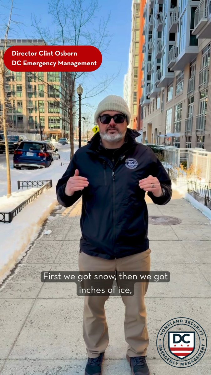 An update on snow operations in Washington, DC. Snowcrete has blanketed the District. Director Osborn on what that means for residents and how the District is responding to keep our city moving forward: