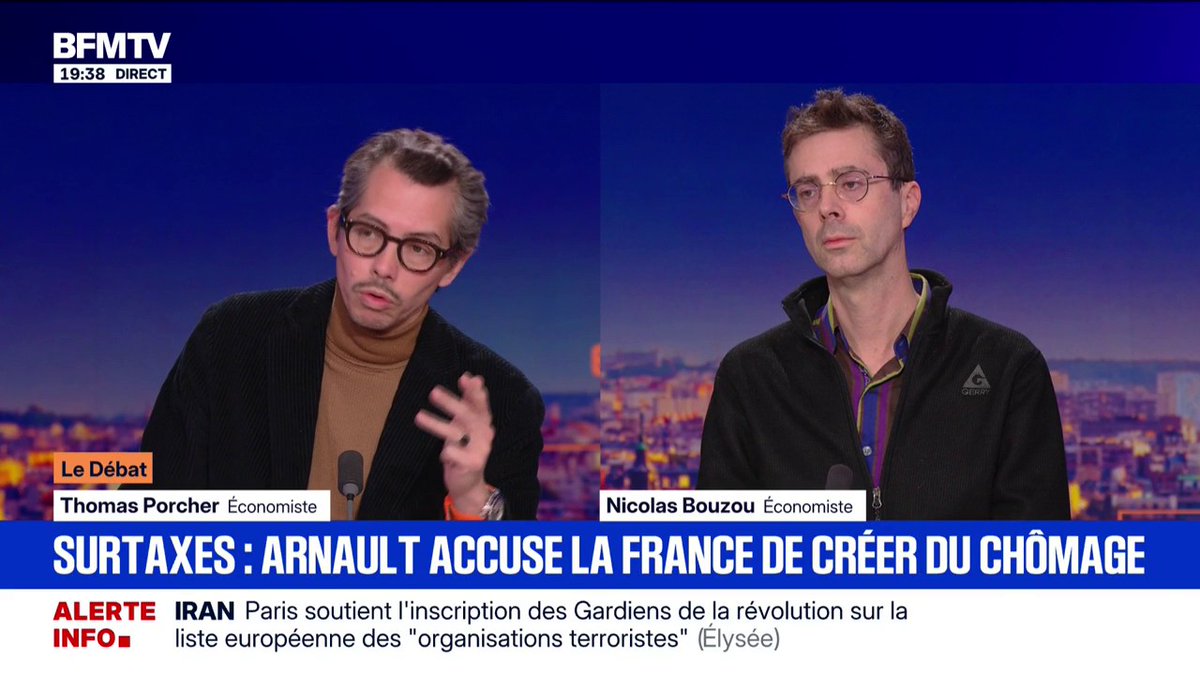 "Tout ce que le Medef a demandé, il l'a quasiment obtenu", estime l'économiste Thomas Porcher dans un débat sur les surtaxes des entreprises