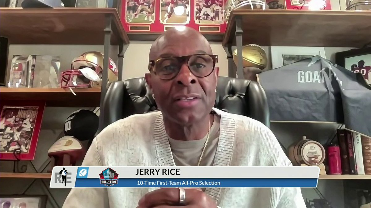 "I'm picking Seattle to win the game." Jerry Rice is going with the Seahawks to beat the Patriots in the Super Bowl 🏆 (via Rich Eisen Show)