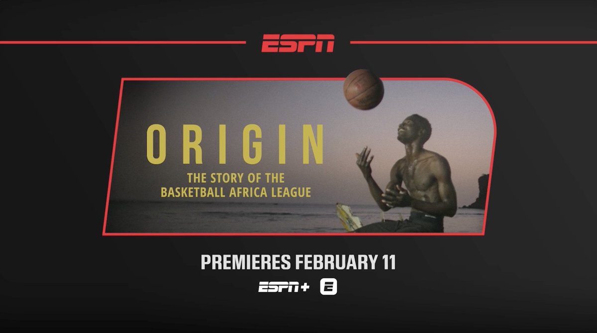 ESPN set to premiere 'Origin: The Story of the Basketball Africa League' on Wednesday, Feb. 11 🏀 4-part doc chronicles the inaugural season of Basketball Africa League 🏀 Ft. interviews w/former President Barack Obama, J. Cole, Stephen Curry, Masai Ujiri &amp; more 🔗