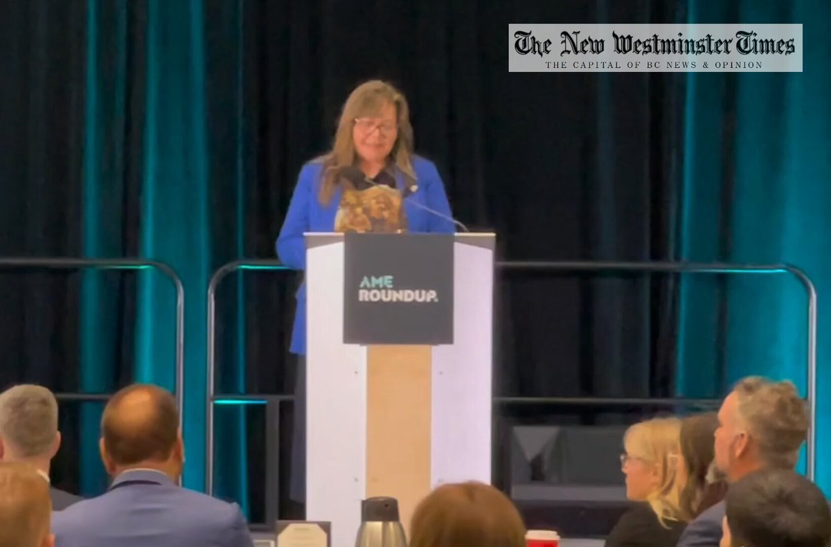 "Half & Half" & "a 50% revenue sharing model" is what Chief Rosanne Casimir spoke of this morning regarding her Tk'emlúps te Secwépemc First Nation's law suit that claims the entire City of Kamloops & vast additional real estate. Casimir's 52 min speech to the exploration & mining industry at the AME Roundup convention in Vancouver did not address the controversy surrounding her as yet unverified 2021 claim that the remains of 215 children had been found in a mass grave at the Kamloops Indian Residential School. "Our laws will stand alongside Canadian law, supported by UNDRIP," said Casimir.