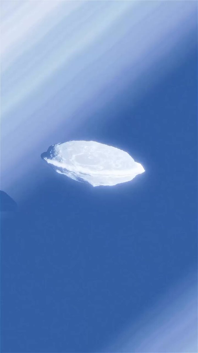 This is Daphnis, one of Saturn’s many moons. [SpaceEngine sim]