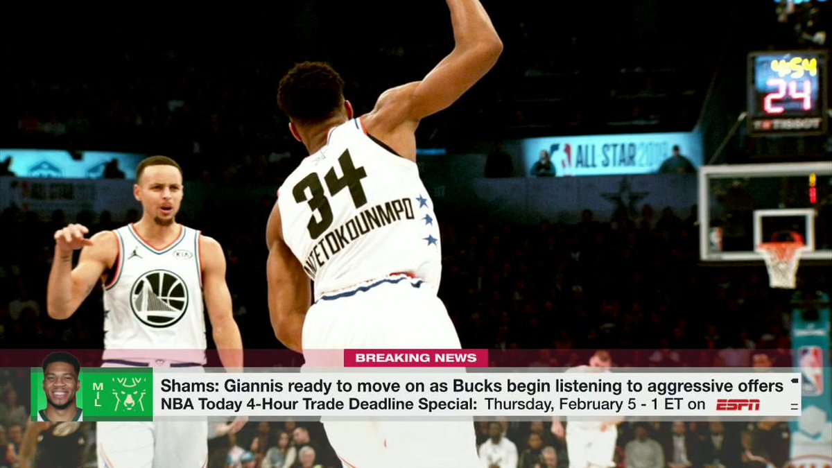"Everyone else is gonna have to try to beat a strong Golden State offer [for Giannis] if it comes." Brian Windhorst explains why the Warriors would be a major player if Giannis ever becomes available 👀