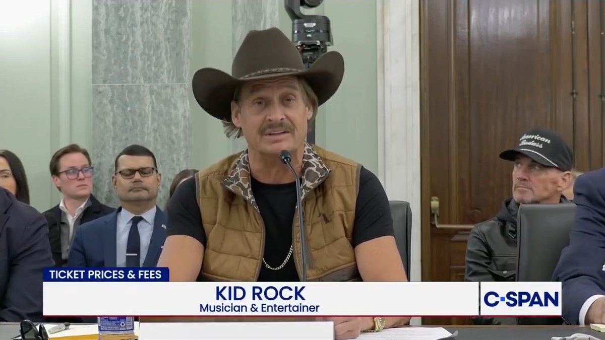 WATCH: KidRock opening statement at Senate Commerce Cmte hearing on concert ticket fees.