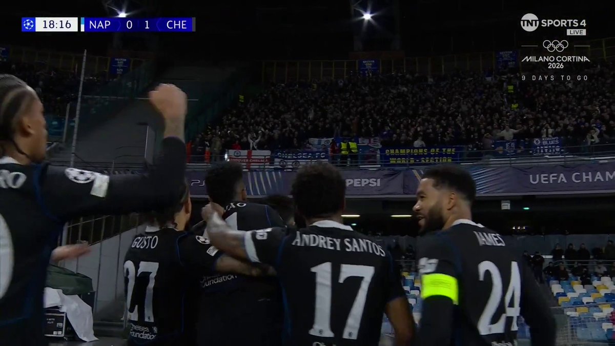 Enzo Fernandez gives Chelsea the lead from 12 yards against Napoli 💫 📺 TNT Sports &amp; discovery+ UK