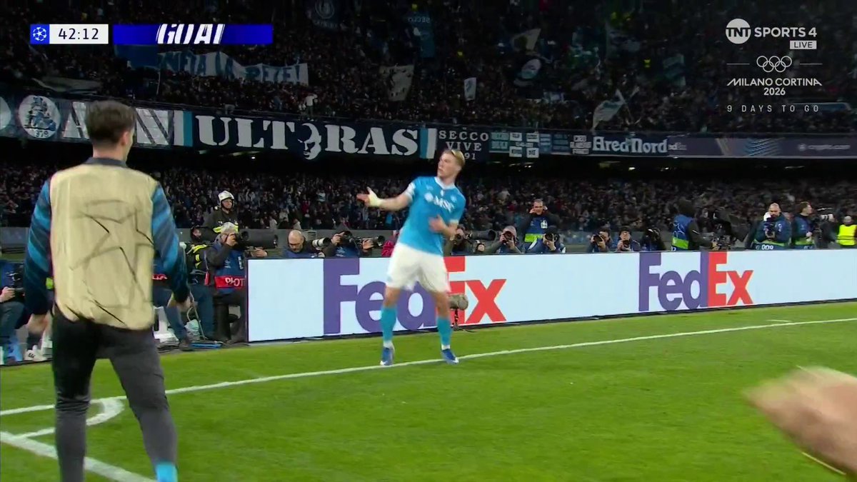 Rasmus Hojlund scores his first goal of 2026 to put Napoli a goal up against Chelsea 💫 📺 TNT Sports & discovery+ UK
