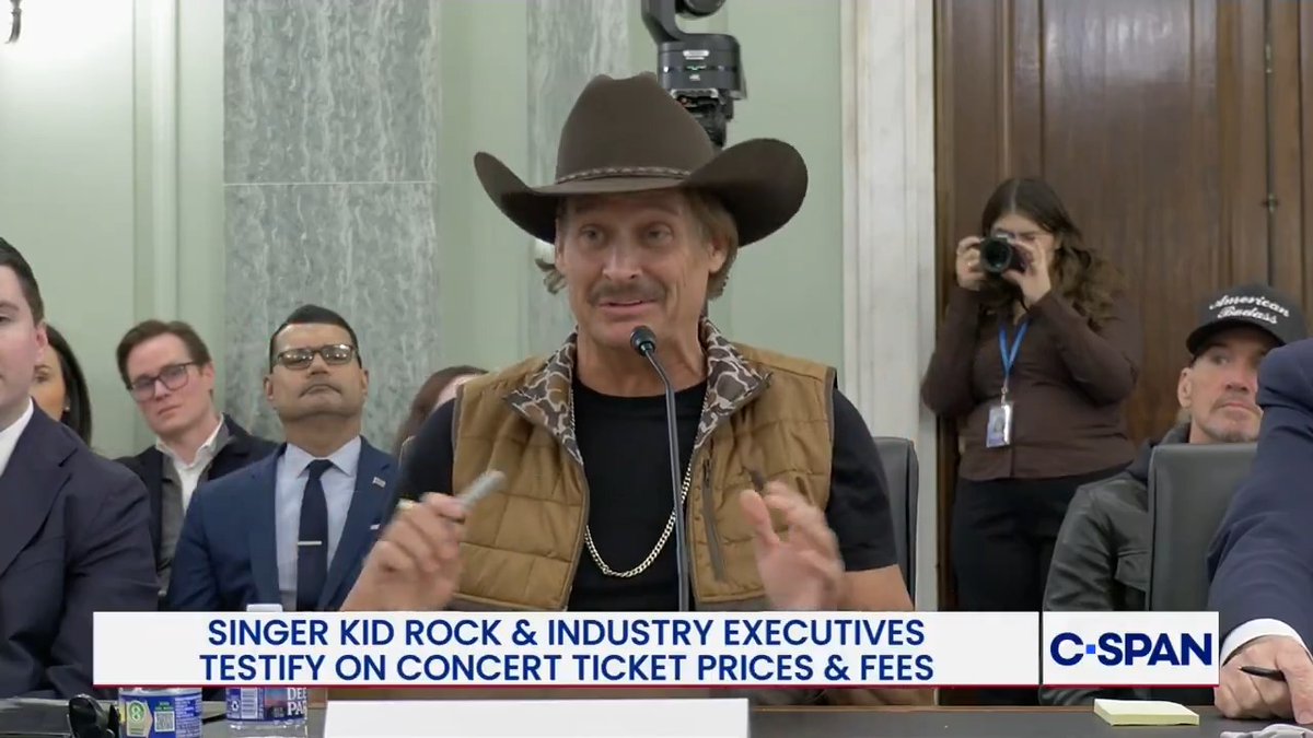 .KidRock: "They're trying to run this disguise again of speculated ticketing and all in pricing…what they do is say, 'We must keep tickets on the free market.', and all that does is gives the scalpers, the bad actors, the bots a license to ill."