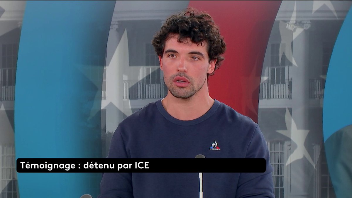 🔴 🗣️ "Je dormais par terre [...], j'ai perdu sept kilos en un mois" : Julien Pereira raconte son calvaire qui a duré un mois. Ce Français a été arrêté puis détenu par l'ICE aux États-Unis. Loïc de La Mornais #SurLeTerrain #Canal16