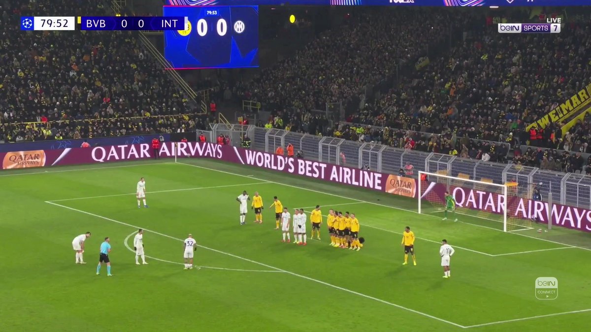 ديماركو يسجل هدف التقدم للنيراتزوري من ركلة حرة متقنة #دوري_أبطال_أوروبا #UCL | #beINUCL | #beIN18