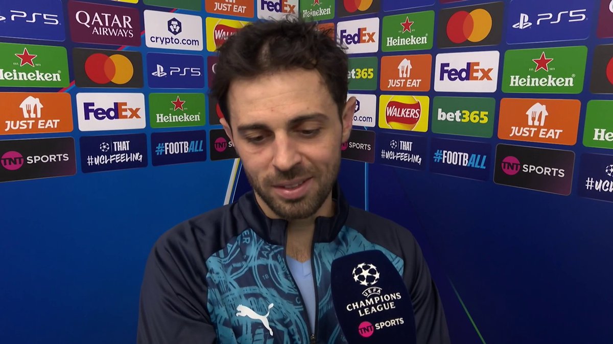 Bernardo Silva reacts to a key win that books Man City’s place in the top 8 ✅ 📺 TNT Sports & discovery+ UK | Emma Dodds