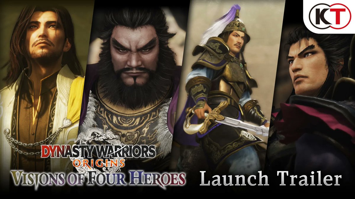 Major DLC: DYNASTY WARRIORS: ORIGINS Vision of Four Heroes is available today on Nintendo Switch™ 2, PlayStation®5, Xbox Series X|S and Windows PC via Steam®.