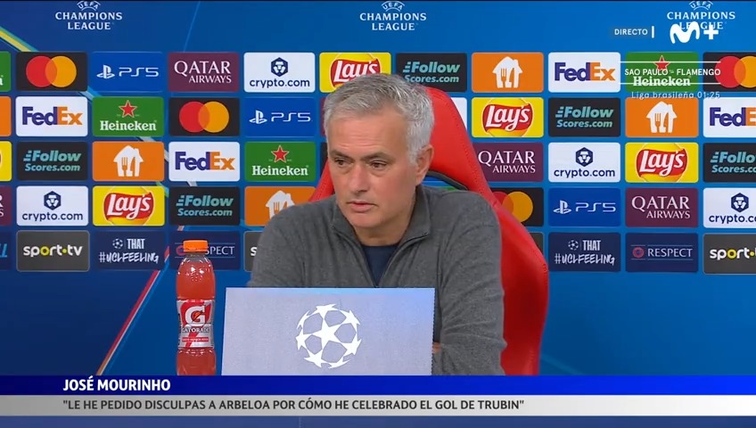 "Le he pedido disculpas a Arbeloa por cómo he celebrado el gol", José Mourinho. #LaCasaDelFútbol #UCL