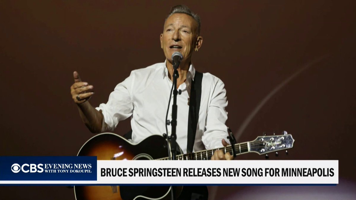 Bruce Springsteen has released a song in honor of Alex Pretti and Renee Good titled "Streets of Minneapolis."