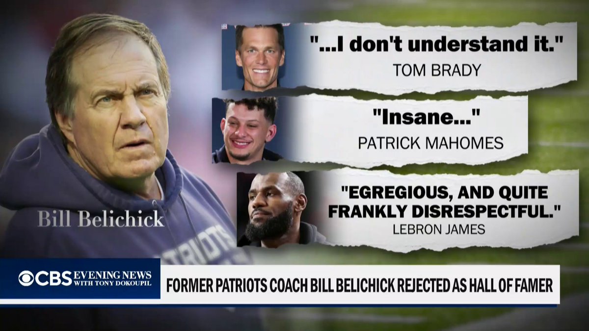 Former New England Patriots head coach Bill Belichick was snubbed in his first year as a candidate for the Pro Football Hall of Fame, sending shockwaves throughout the sports world.