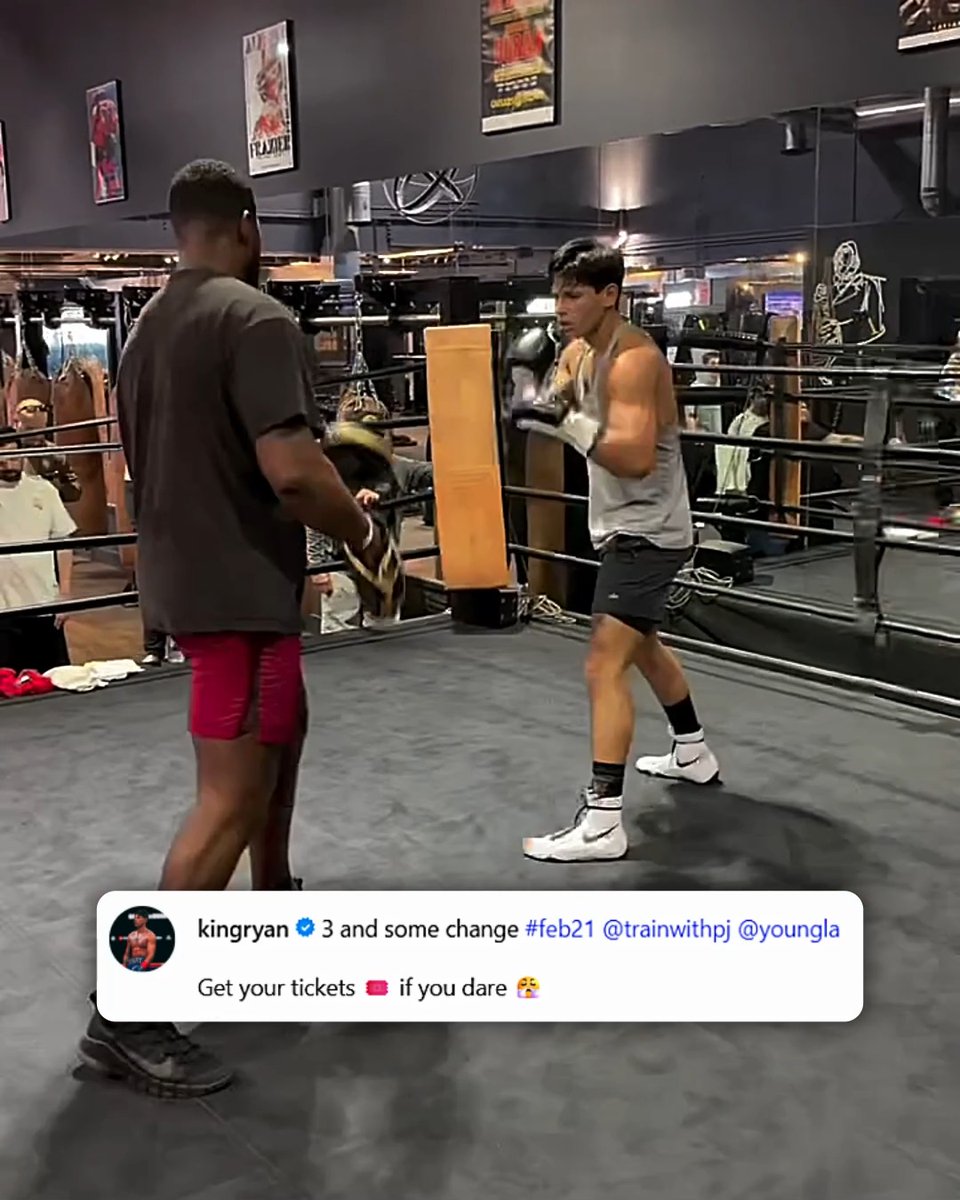 Listen to Ryan Garcia light up the pads ๐ณ ๐๏ธ Get your tickets now: The Ring: High Stakes | Exclusively on DAZN | Feb 21st in Las Vegas ๐ฅ