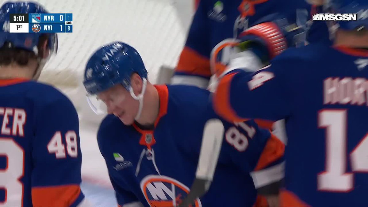 THAT DIDN’T TAKE LONG! ONDREJ PALAT SCORES IN HIS ISLANDERS DEBUT!! 🚨