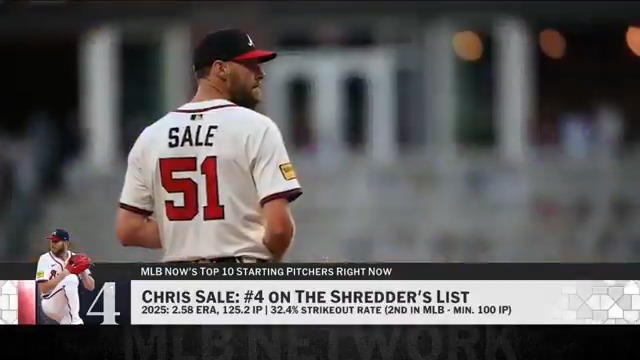 Chris Sale is the No. 4 starting pitcher on MLB Now's #Top10RightNow.