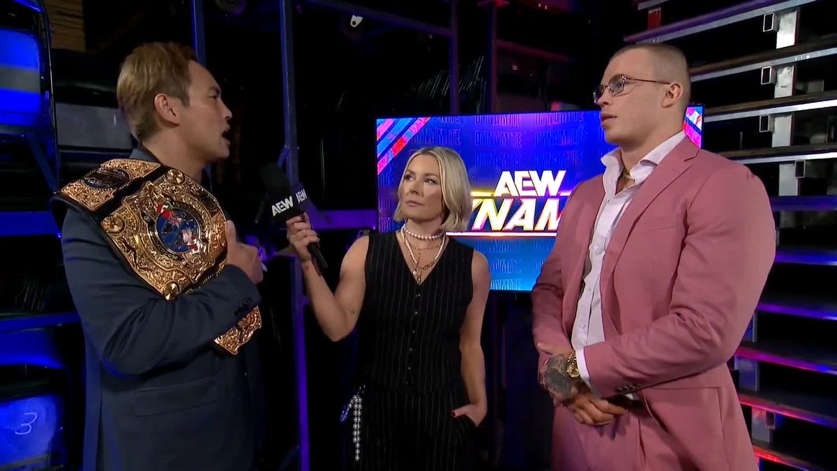 The #AEW International Champion Kazuchika Okada clears the air, offering an apology to “Protostar” Kyle Fletcher for what happened at #AEWWorldsEnd! Watch #AEWDynamite LIVE on TBS &amp; HBO Max