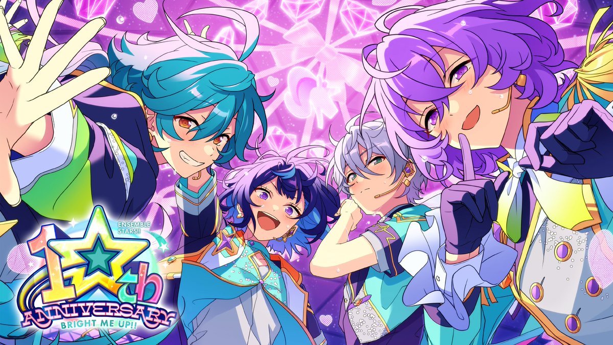 【🎊10周年記念イラスト公開🎊】 第四弾で登場するユニット 🦄『Special for Princess!』公開‼ 🦄 次のユニットは14時に公開します! ぜひお楽しみに♪ #あんスタ #あんスタ10周年