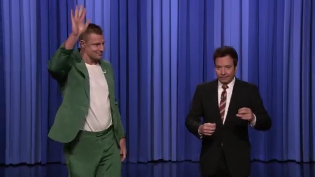 .Rob Gronkowski interrupts Jimmy’s monologue 🤣 #FallonTonight #SBLX