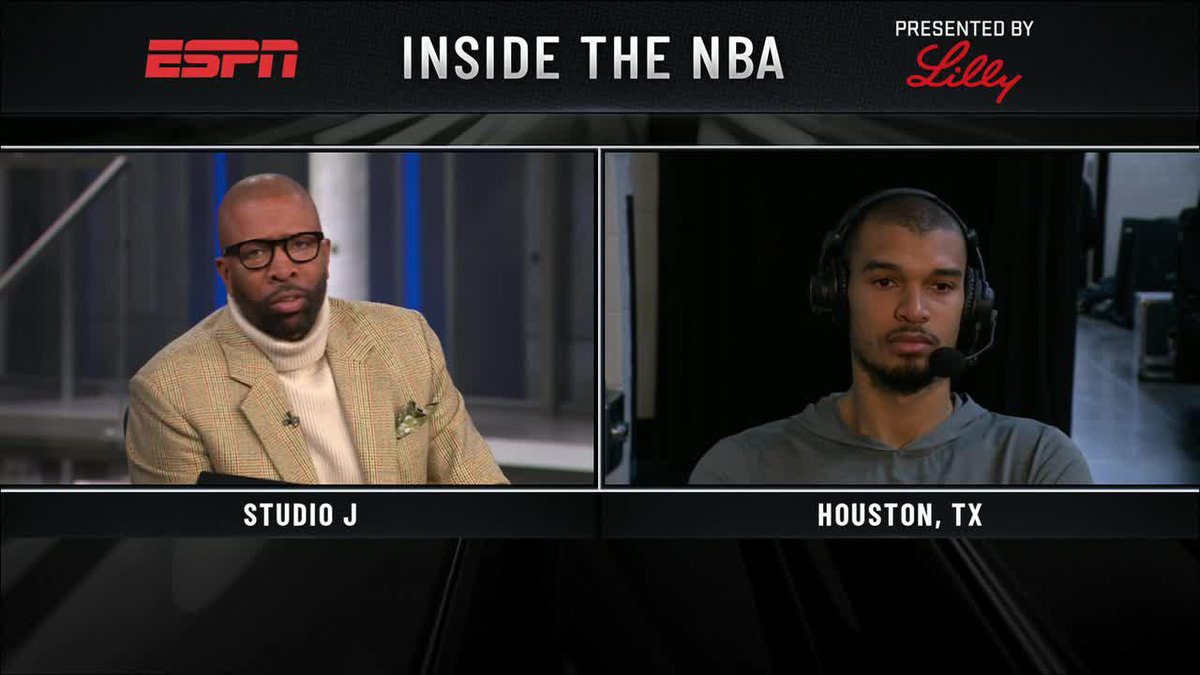 "I'm trying to do things on the court that nobody does, so I have to work in a way that nobody does." Wemby joins the Inside the NBA crew after a big win vs. the Rockets 👽
