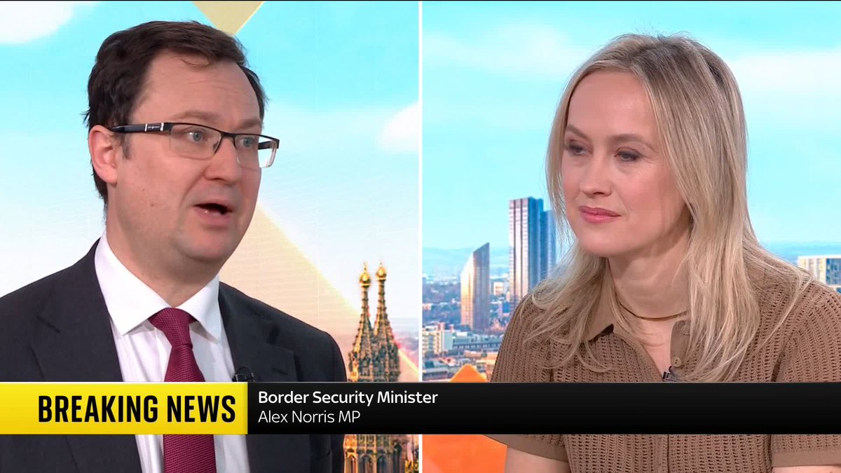 'How many smuggling gangs have you smashed?' Sophy Ridge 'We've made 4,000 interventions against organised crimes, e.g. arrests, disrupting the sail of a boat' Alex Norris MP 'I asked how many gangs you have smashed, that's what you promised in the election' -Sophy