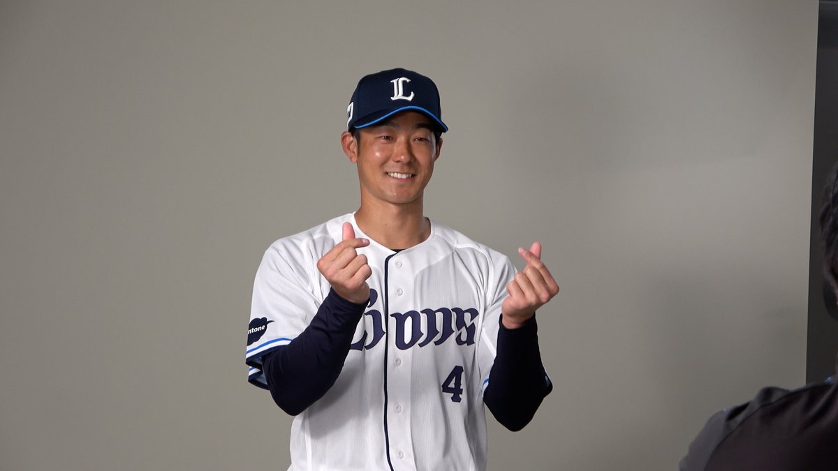 キャンプ前恒例の、ビジョン演出用の動画やスチール撮影を行いました！ #石井一成 選手、#桑原将志 選手のユニフォーム姿はいかがですか？ #埼玉西武ライオンズ #seibulions