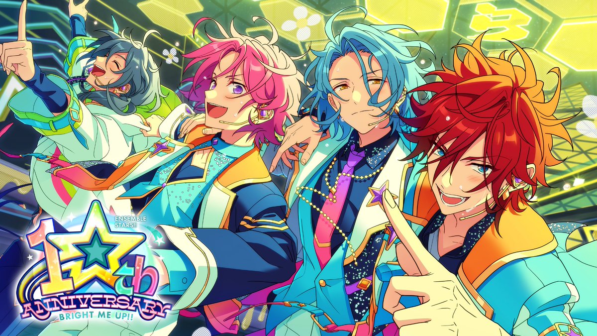 【🎊10周年記念イラスト公開🎊】 第四弾で登場するユニット 🐝『Crazy:B』公開‼ 🐝 ぜひお見逃しなく♪ #あんスタ #あんスタ10周年