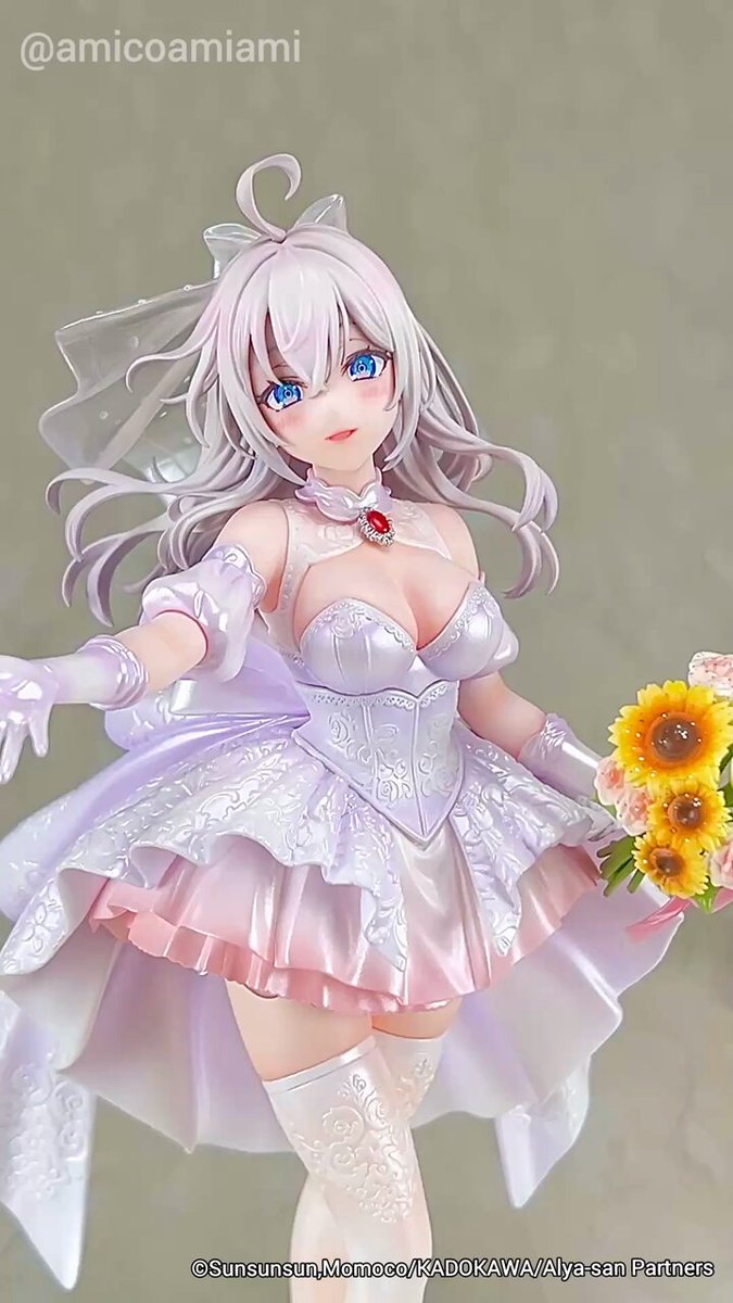 💐 動画でぐるり 💐 後ろ姿までぼりゅーむたっぷりの仕上がり❣❣ ふりふりなかんじがかわいい～～🧸🤍 クリアパーツもよく映えてマス🫶 #KADOKAWA #ロシデレ #KDcolle #あみこカメラマン