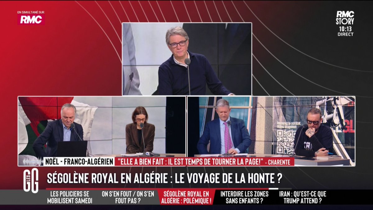 🇩🇿 Ségolène Royal en Algérie : le voyage de la honte ? 💥 Le ras-le-bol de Noël : "Ce voyage est nécessaire ! Il y a des provocations, mais que du côté algérien. Les provocations ont commencé par la France au niveau colonial." #GGRMC