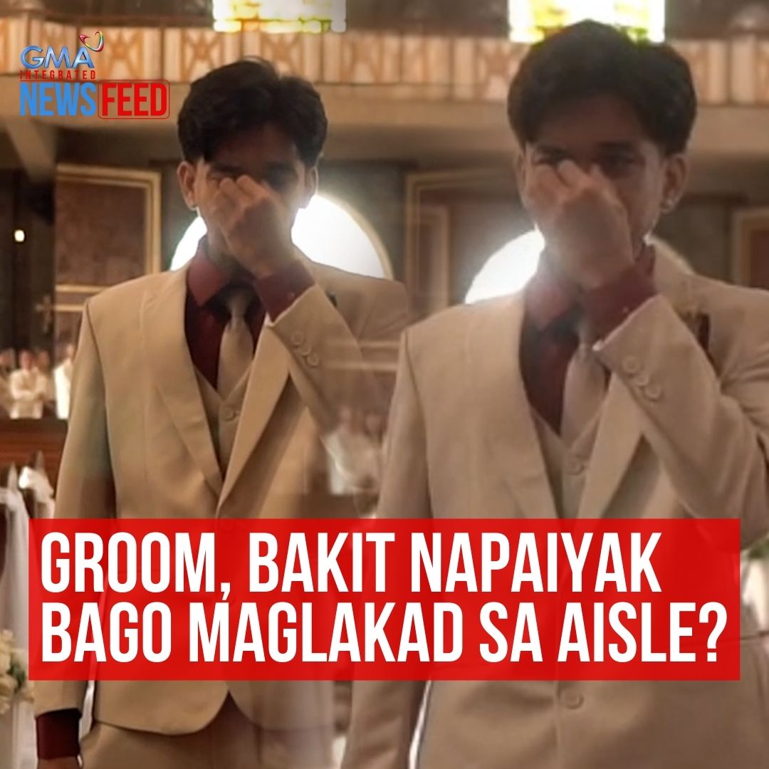 Bumuhos ang emosyon sa isang kasalan bago pa man maglakad patungong altar ang groom. Napaiyak kasi siya dahil sa mga "bisitang" hindi niya inaasahan. Panoorin ang video!