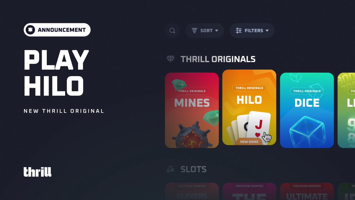 HiLo is live on Thrill! 🃟 ⚖️ Strategy: Hunt Favourites vs. Underdogs 🔄 Auto-play: Lock in your Target Multiplier ⚡ Speed: Play at your own pace Start flipping now. 🔁 RT + Drop your Thrill username. $10 x 10 random winners. 💸