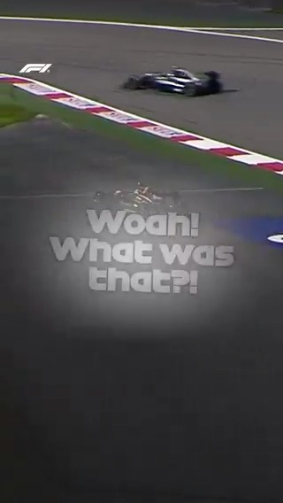 And just like that, you're upside down! 😱 Make sure to wait for Esteban Gutierrez's response over the radio too... 😳 #F1