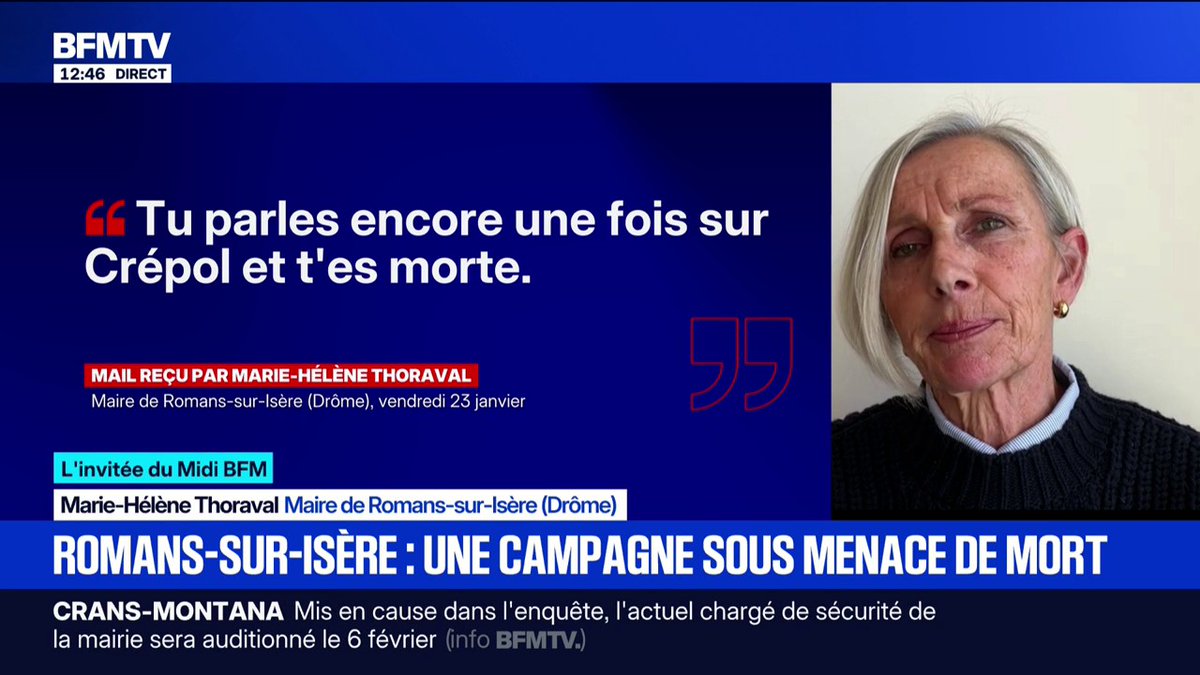 🗨️ "Tu parles encore une fois sur Crépol et t'es morte" Menacée une nouvelle fois de mort, Marie-Hélène Thoraval fait campagne pour les municipales de 2026 à Romans-sur-Isère