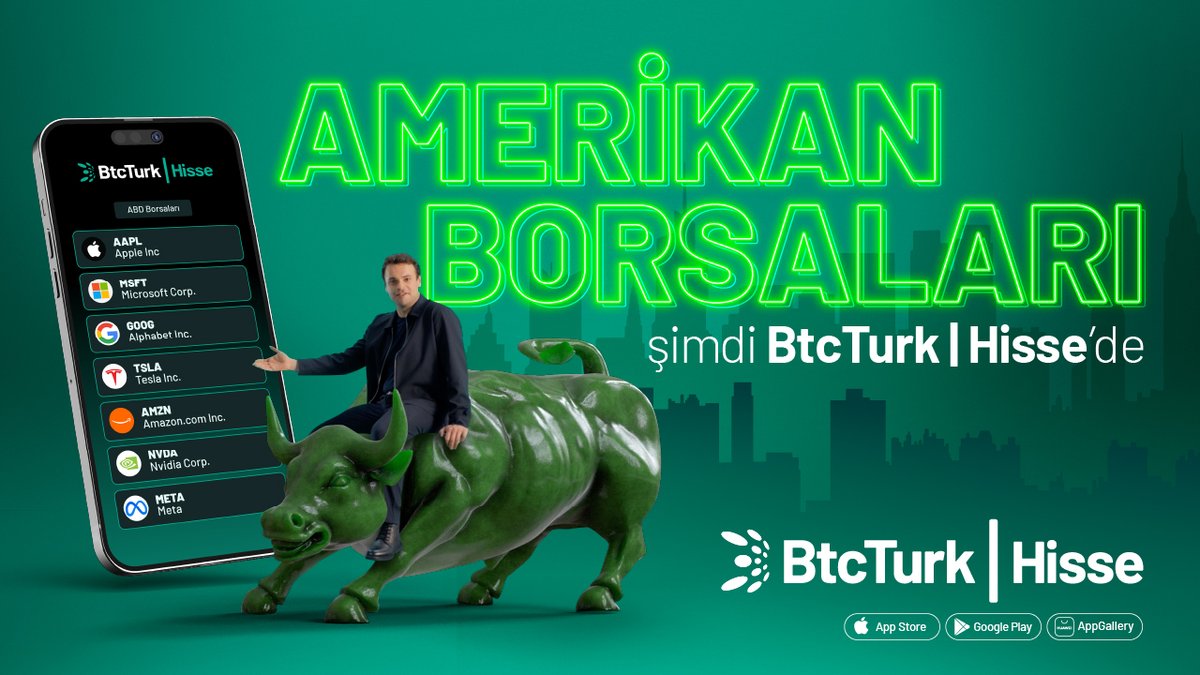 Görevimiz: Amerikan Borsaları!🗽 Avantajlı komisyon oranlarıyla BtcTurk | Hisse’de ABD borsalarına yatırım yapın, global piyasalarda yerinizi alın.
